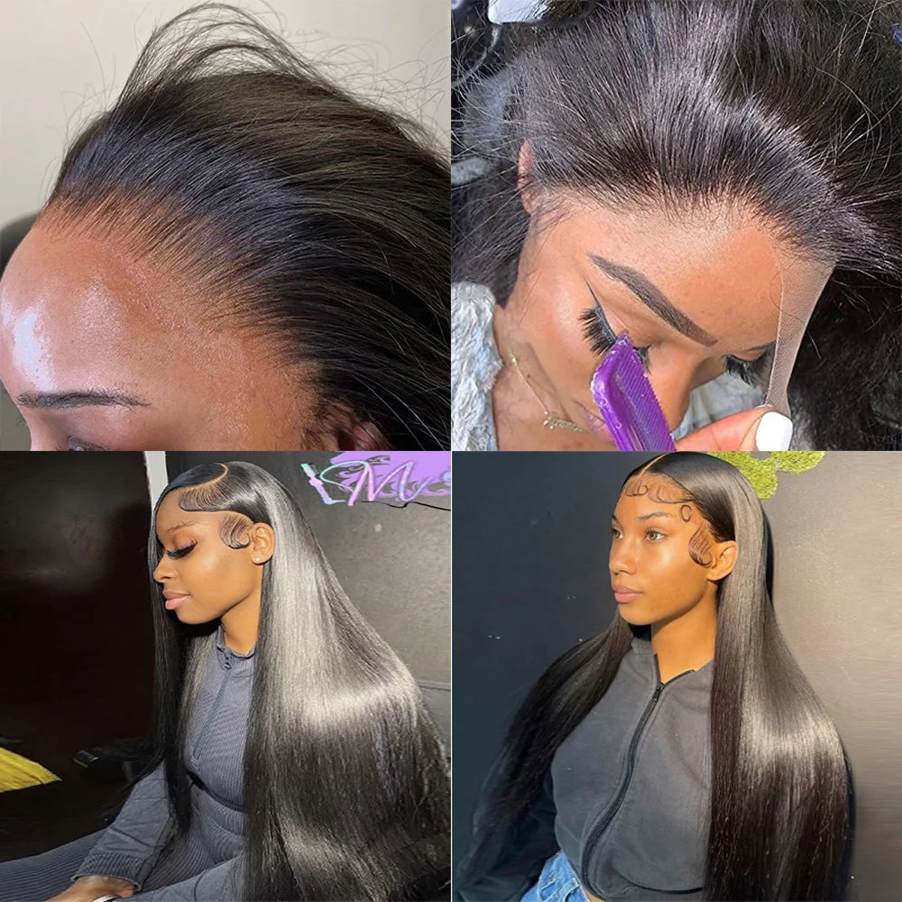 13x4 13x6 Ear To Ear Transparent Frontal Lace Only Straight 2x6 4x4 5x5 6x6 HD Lace Closure Human Hair 100% Brazilian Hair Quality Soft Silky Pre Plucked Bleached Knots Natural Hairline Virgin Hair Pieces For Women Daily Hair