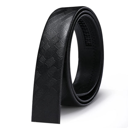 3.5cm Width Mens Replacement Belts Black Blue Brown Red White Green Orange Leather for Automatic Buckles Men Belt Waist Straps