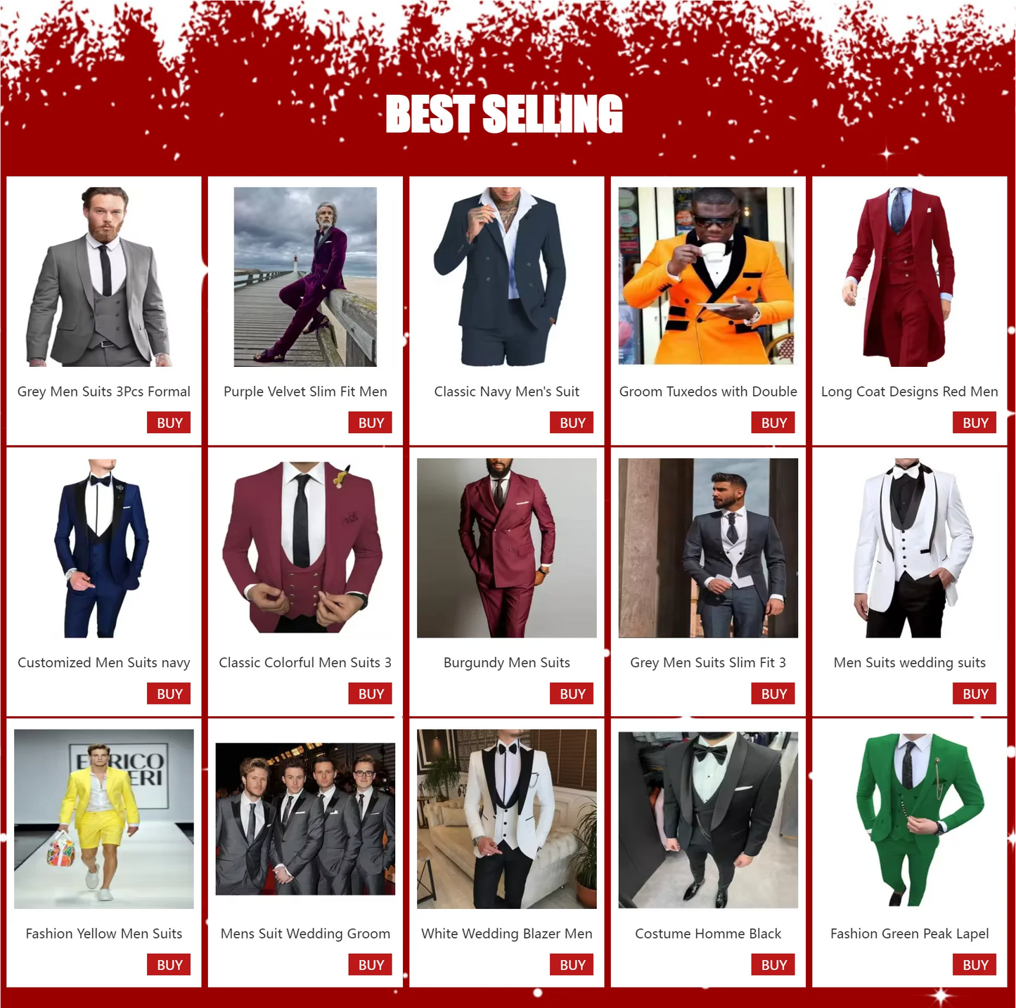 Weiße Hochzeitsanzüge für den Bräutigam, Smoking, Slim Fit, Abschlussball, Party, maßgeschneiderter Satin-Anzug, 3-teilig (Sakko + Hose + Weste), Herrenbekleidung