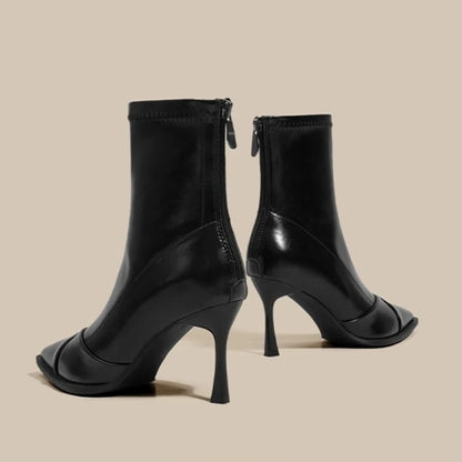 Women's Shoes High Heel Slim Ankle Boots Fashion Elegant Pointed Toe Short Booties  Spring Autumn Laides Street Style Shoes