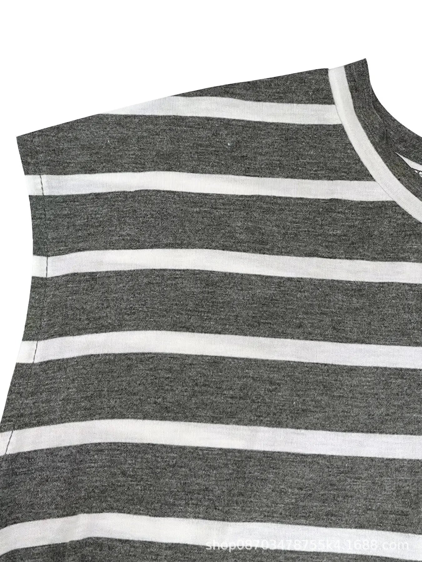 Elegant And Elegant Waist Lace Up Striped Round Neck Short Sleeve Long Dress Summer Party Bodycon Women's Dresses