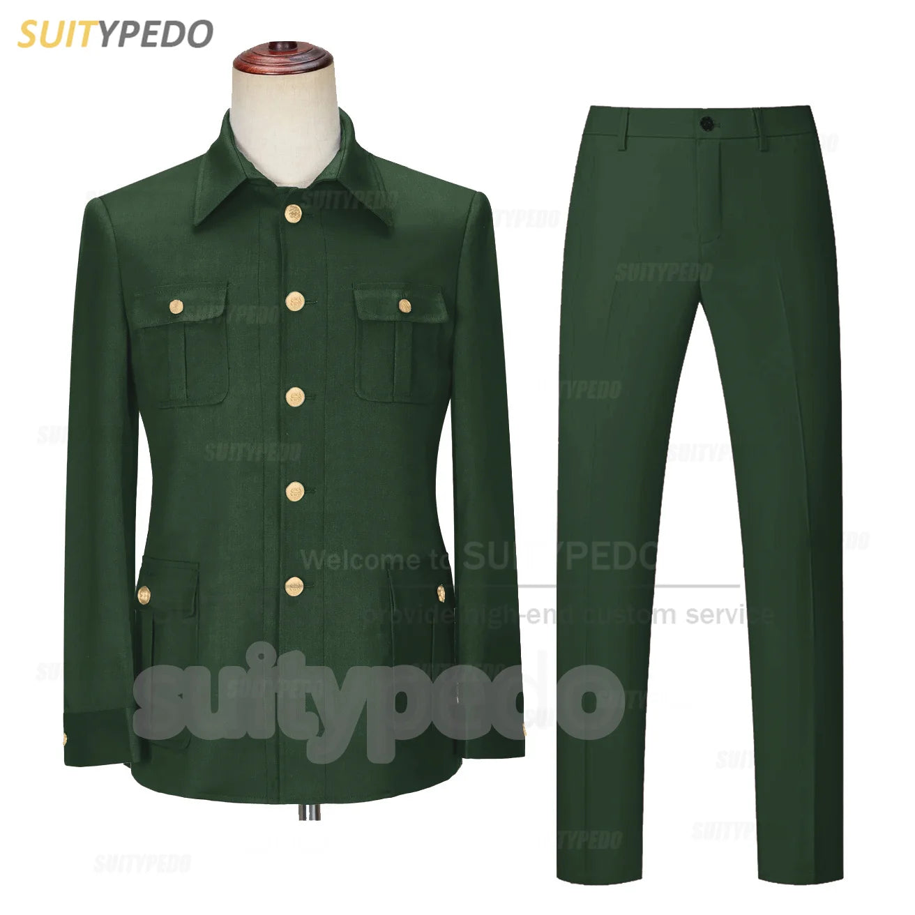 Smart Casual Suit Set For Men Wedding Banquet Grooms Elegant Outfits Formal Party Tailor-made Slim Fit Blazer Pants 2 Pieces