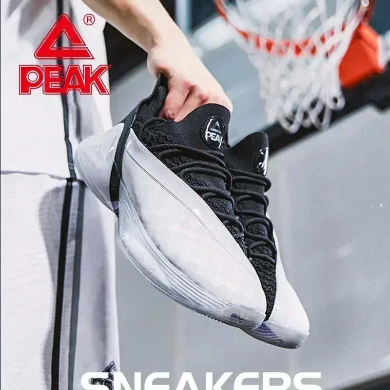 2023 PEAK Basketball Shoes outdoor wear-resistant fitness non-slip air-cushion basketball shoes rebound training competition