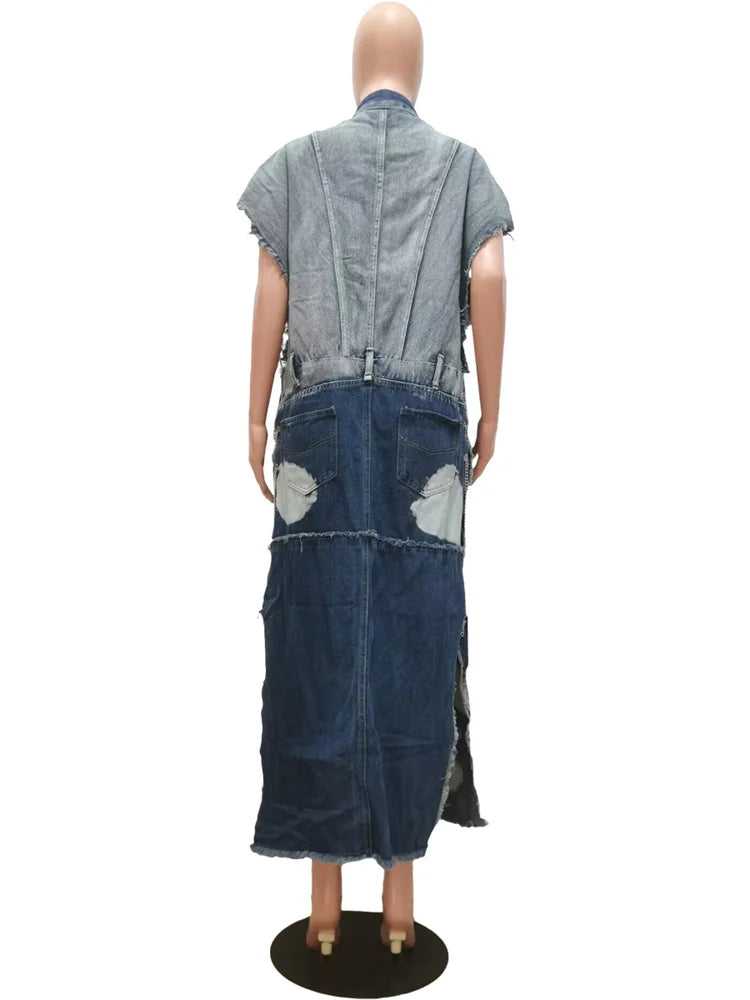 Wmstar Women Clothing Denim Coat Trench Jacket Fashion Street Out Wear Cool Pockets New in Long Tops Wholesale Dropshipping