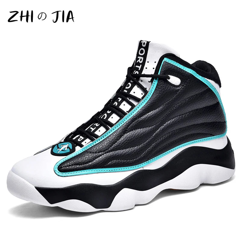 High Quality High Help Practical Training Basketball Shoes Rotating Buckle Air Cushion Sneaker Youth Fashion Trendy Shoes 36-48