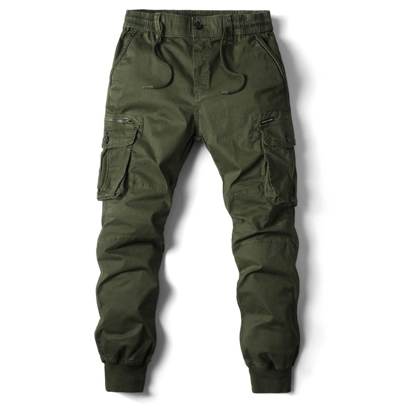 Cargo Pants Men Jogging Casual Pants Cotton Full Length Military Mens Streetwear Mens Work Tactical Tracksuit Trousers Plus Size