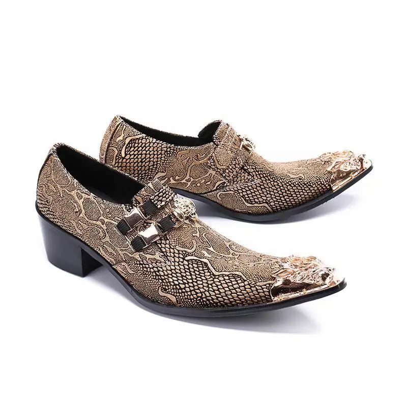 Neu eingetroffen: rote spitze Herren-Lederschuhe aus echtem Leder mit Metallspitze und Kristall, handgemacht, modische Friseurschuhe