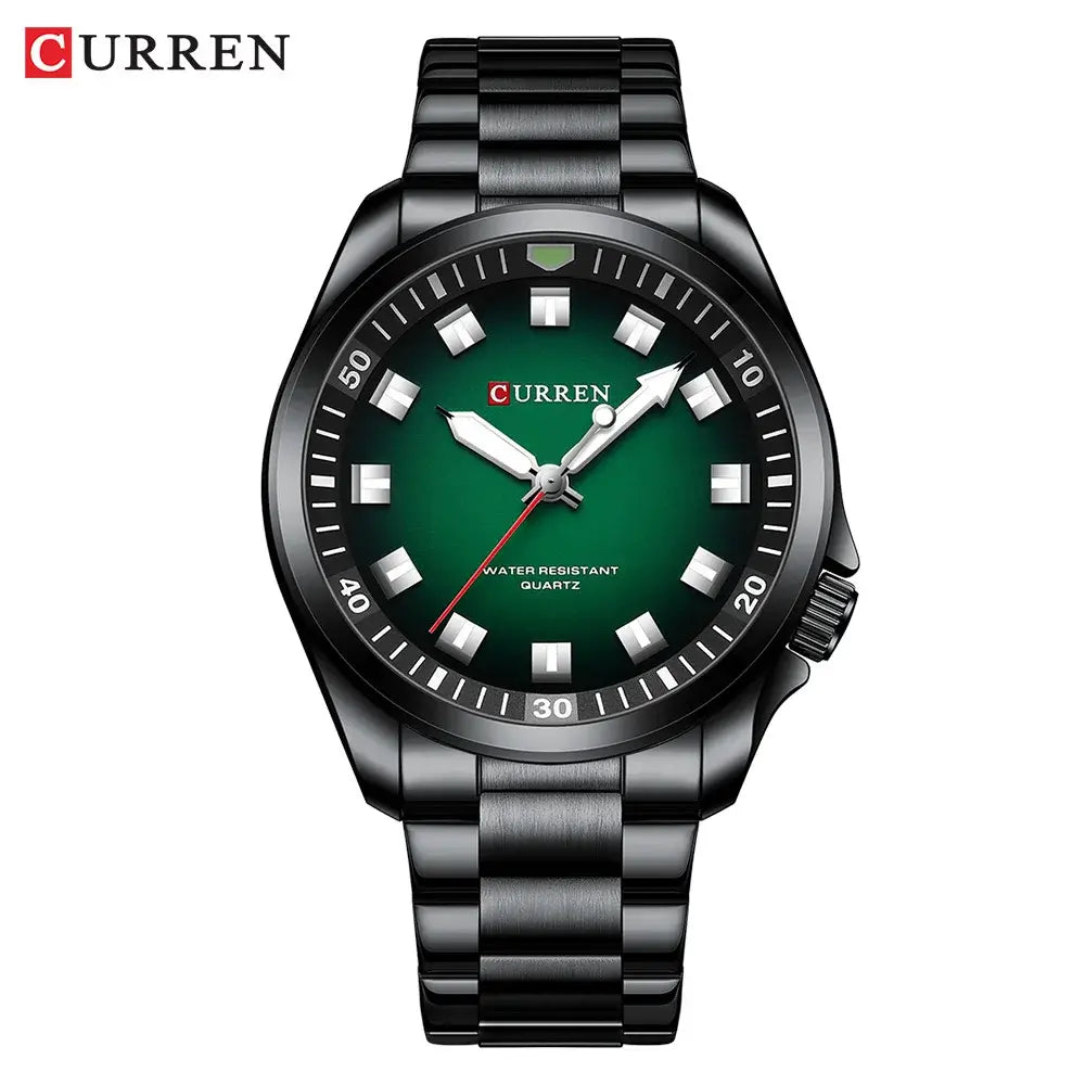 CURREN 8451 Fashion Men Watch Top Brand Luxury Waterproof Sport Mens Watches Stainless steel Automatic Date Military Wristwatch
