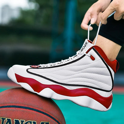High Quality High Help Practical Training Basketball Shoes Rotating Buckle Air Cushion Sneaker Youth Fashion Trendy Shoes 36-48