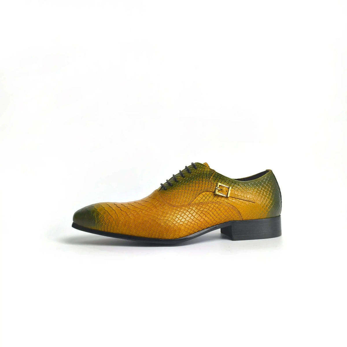 Klassische Schlangen-Print Herrenschuhe für das Geschäftsbüro Zapatos De Hombre Metallschnalle Dekoration Bequeme Leder Herrenschuhe Neu