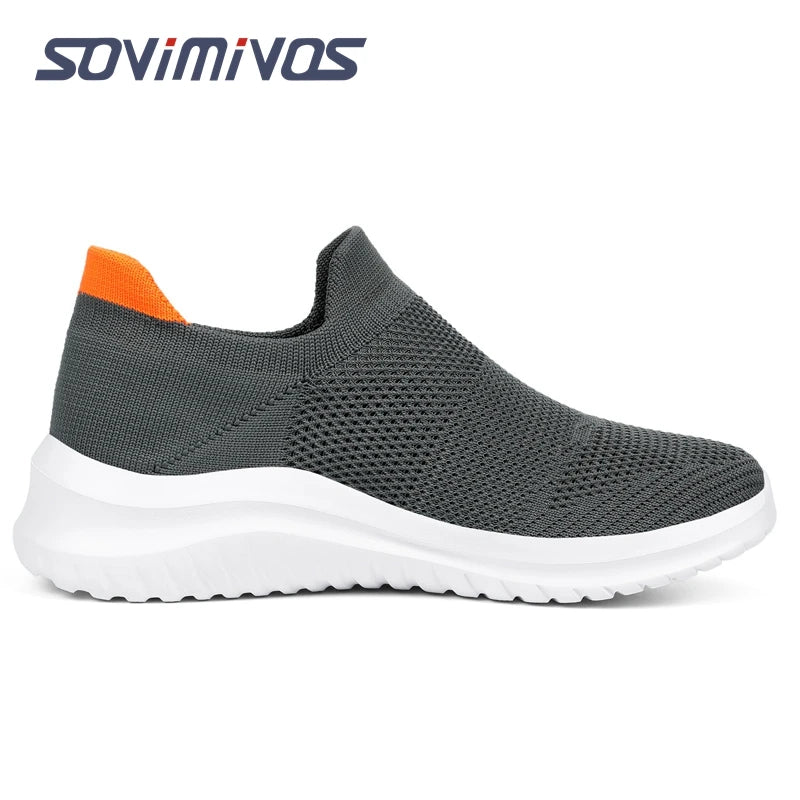 Outdoor Super Light Men Sneakers Fashion Breathable Running Sport Shoes Quality Slip-on Unisex Athletic Footwear  Hot Sale