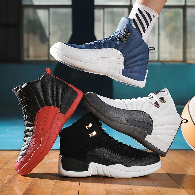 Brand Mens Thick Sole Non-slip Sports Shoes Trendy Youth Comfortable Athletic Shoes Tenis High-top Basketball Shoes