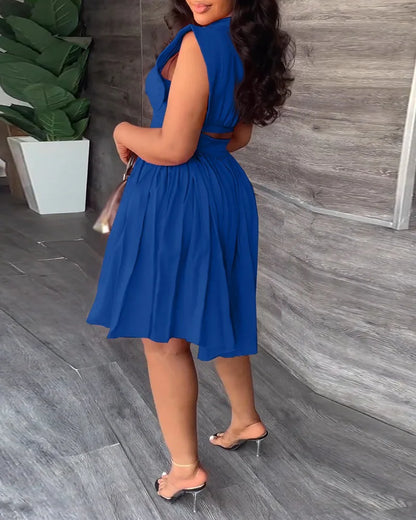 Pleated Casual Dress Women Party Night Club Vestidos Sexy Bodycon  Summer New Mini Dresses Prom Dress