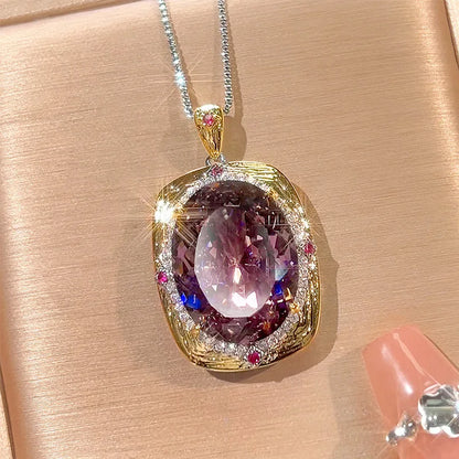 New copper plated platinum ring necklace earrings simulation bird's nest cut dried rose zircon jewelry light luxury high-end set