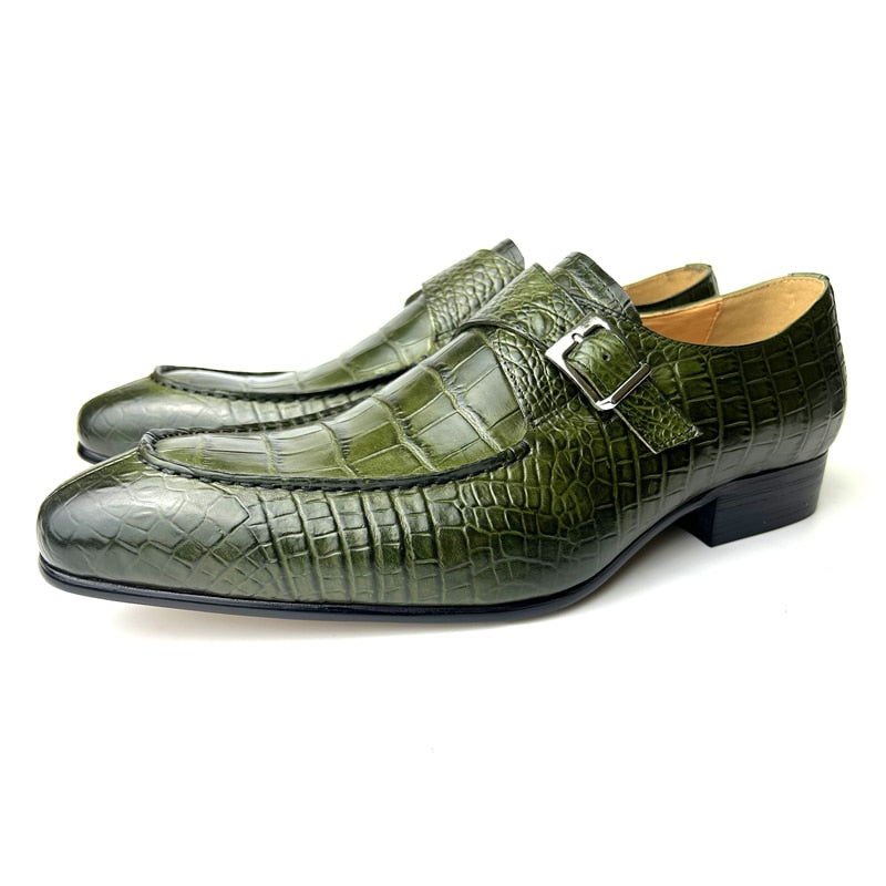 Moda bărbați pantofi oxford din piele de vaca autentică pantofi de lux cu bretele călugăr pantofi formali de nuntă de afaceri pantofi cu o singură cataramă pentru bărbați