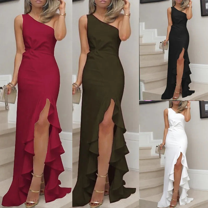 Female Formal Evening Wedding Dress Long Party Casual Summer Occasion Soft Elegant Sexy Maxi Luxury Night Club Dresses for Women