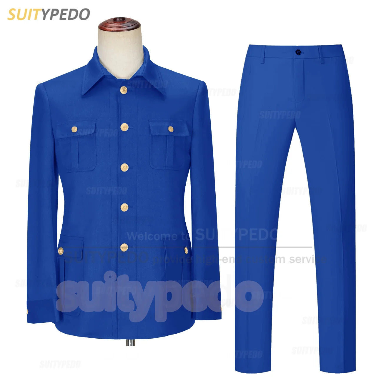 Smart Casual Suit Set For Men Wedding Banquet Grooms Elegant Outfits Formal Party Tailor-made Slim Fit Blazer Pants 2 Pieces