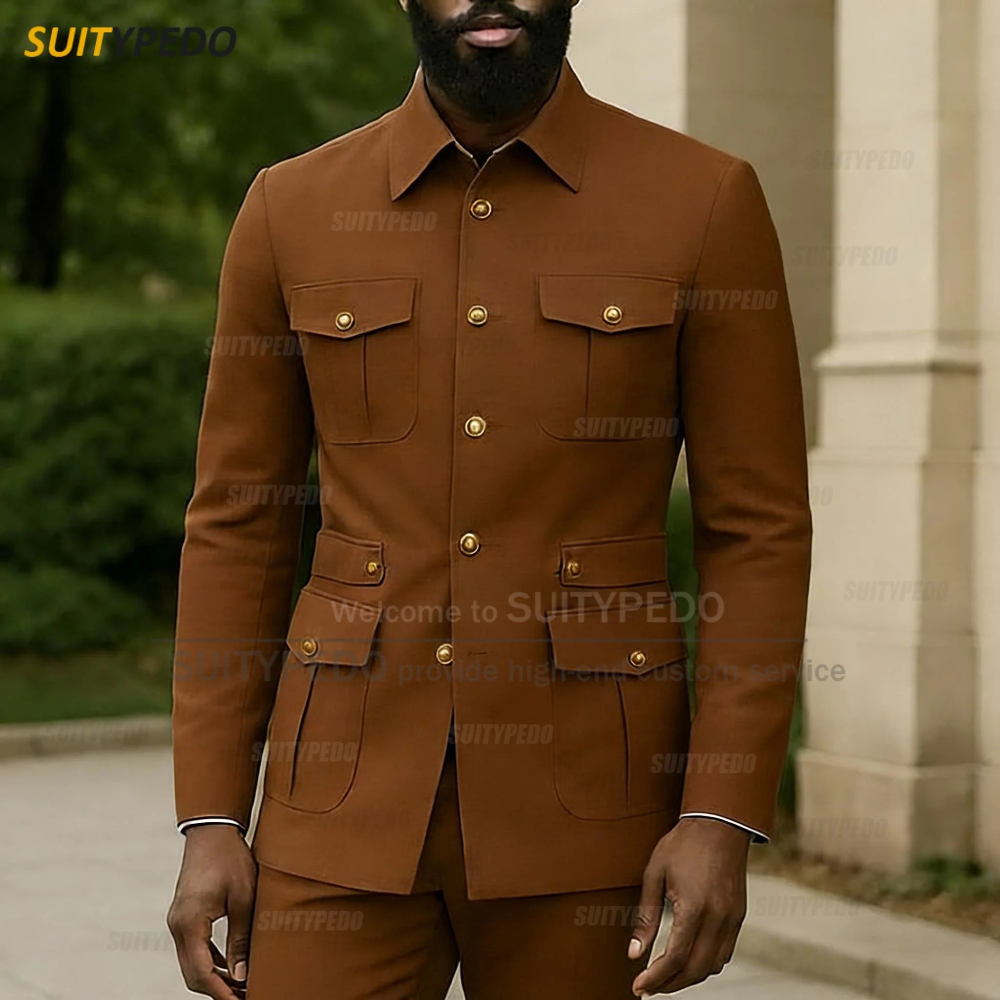 Latest Business Single Breasted Suit Sets For Men Brief Solid Prom Daily Suit Attire Smart Casual Texudos Formal  Evening Gowns