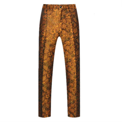 New Men Luxury Jacquard Suit Pants Fashion Wedding Party Groom Dress Trouse Large Size 6XL