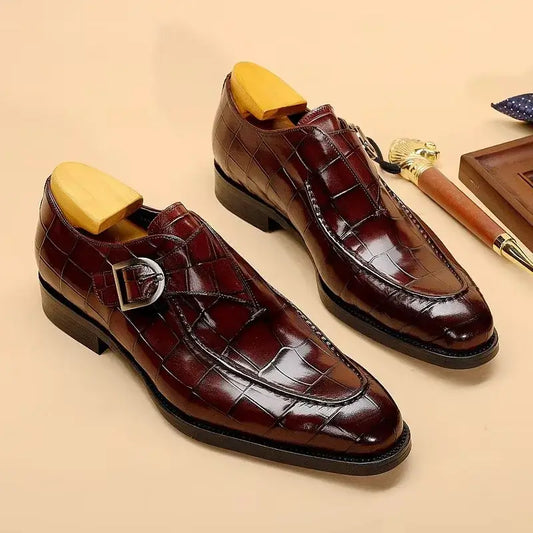 High Quality Mens Business Dress Leather Shoes British Style Retro Carved Oxford Shoes Banquet And Wedding Shoe Large Size 38-48