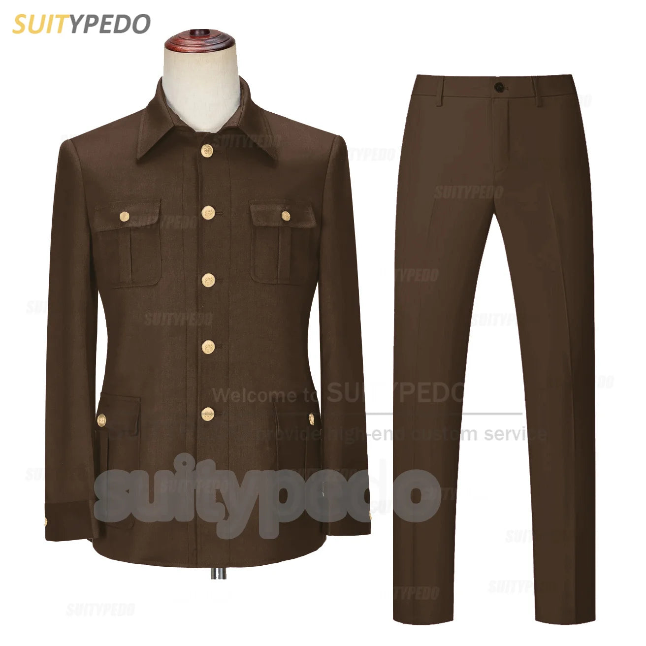 Smart Casual Suit Set For Men Wedding Banquet Grooms Elegant Outfits Formal Party Tailor-made Slim Fit Blazer Pants 2 Pieces