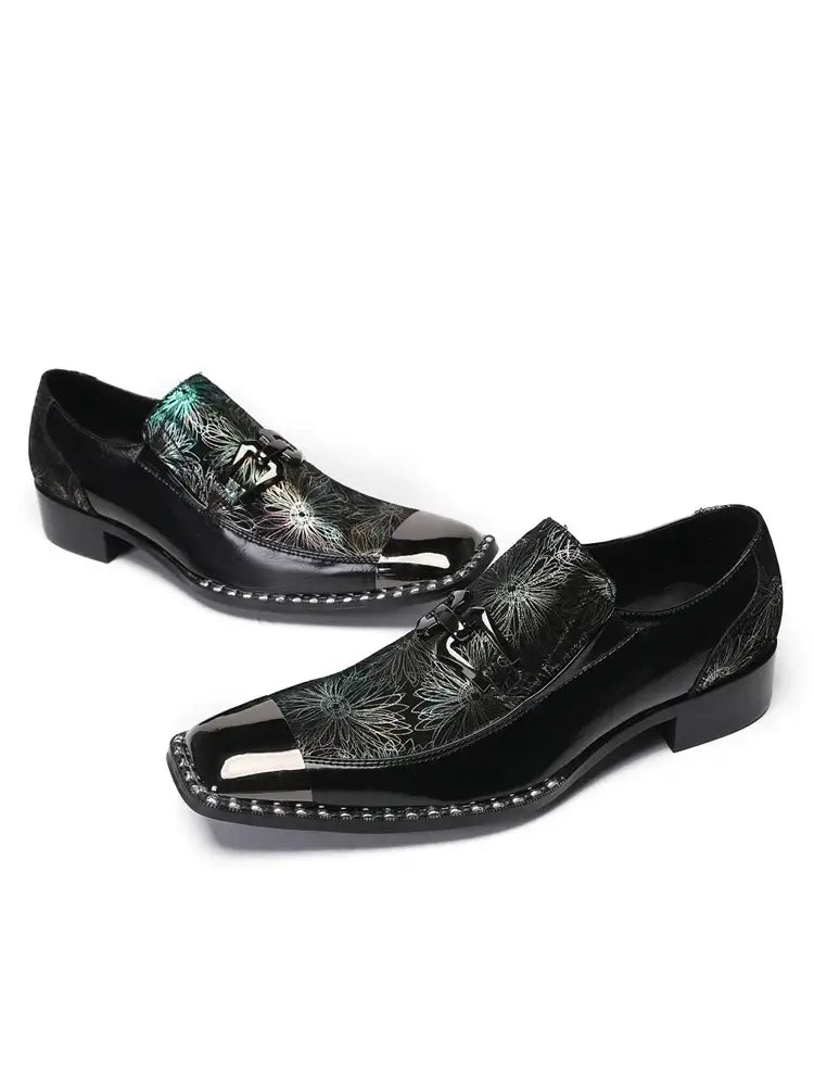 Luxuriöse Herrenschuhe Designer wie Schlangenmuster Abendschuhe Herren Gentleman Slipper Oxfords Echtleder Schuhe für Männer Mode