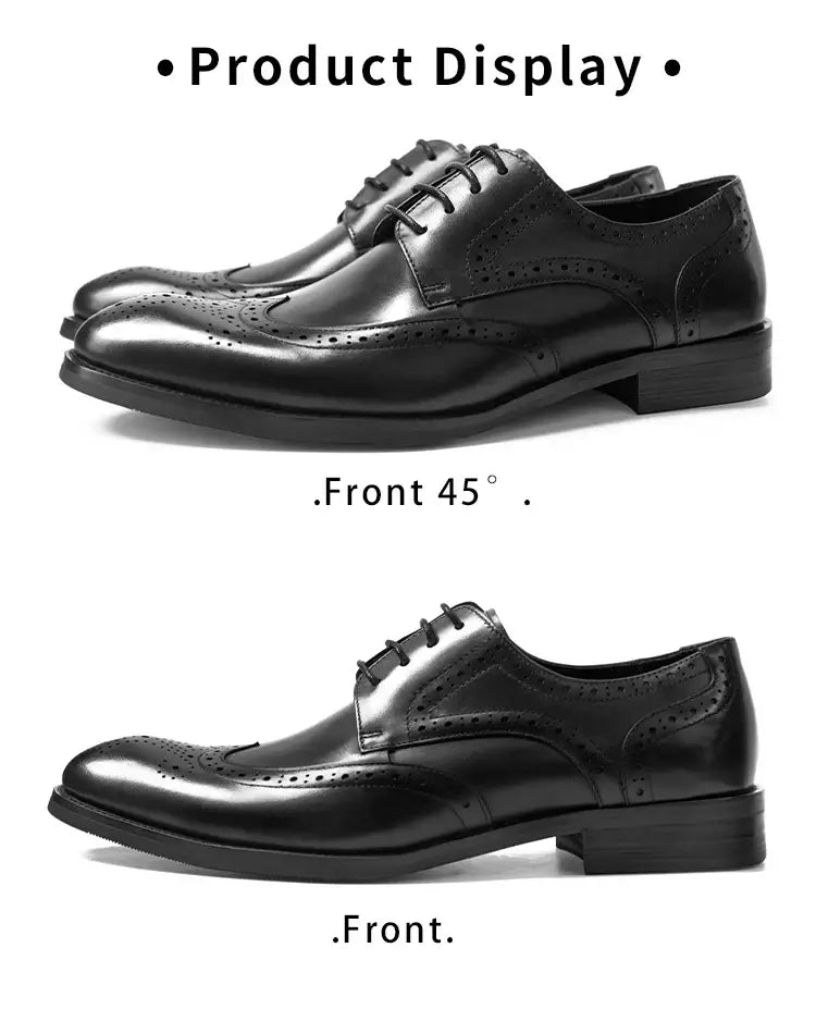 Hanmce Schuhe für Herren mit kostenlosem Versand, mehrfarbig, modisch, atmungsaktiv, Business, Hochzeit, Brogues