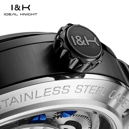 IDEAL KNIGHT 6820 Watches For Man High Quality Tourbillon 50M Waterproof Mechanical Watch 316 Stainless Steel Luxury Man Gifts
