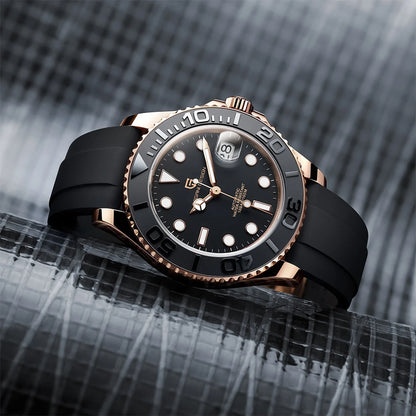 PAGANI DESIGN New Luxury Men Mechanical Wristwatch Stainless Steel Sapphire Automatic Watch 100M Waterproof  Clock