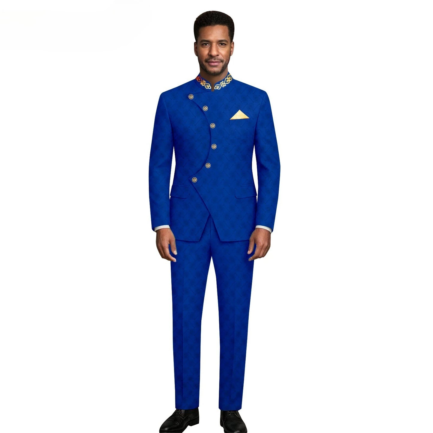 (Jacket +Pants) 2026 New Luxury Elegant Men's Suits 2 Piece Set Fashion Korean Casual Slim Fit Social Groom Wedding Tuxedo