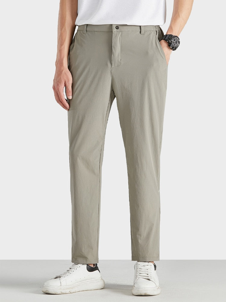 New Summer Casual Pants Men Sportswear Breathable Quick Dry Nylon Loose Straight Golf Pant Plus Size Track Trousers 8XL