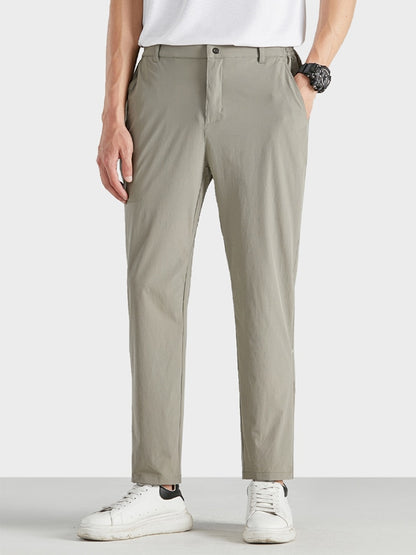 New Summer Casual Pants Men Sportswear Breathable Quick Dry Nylon Loose Straight Golf Pant Plus Size Track Trousers 8XL