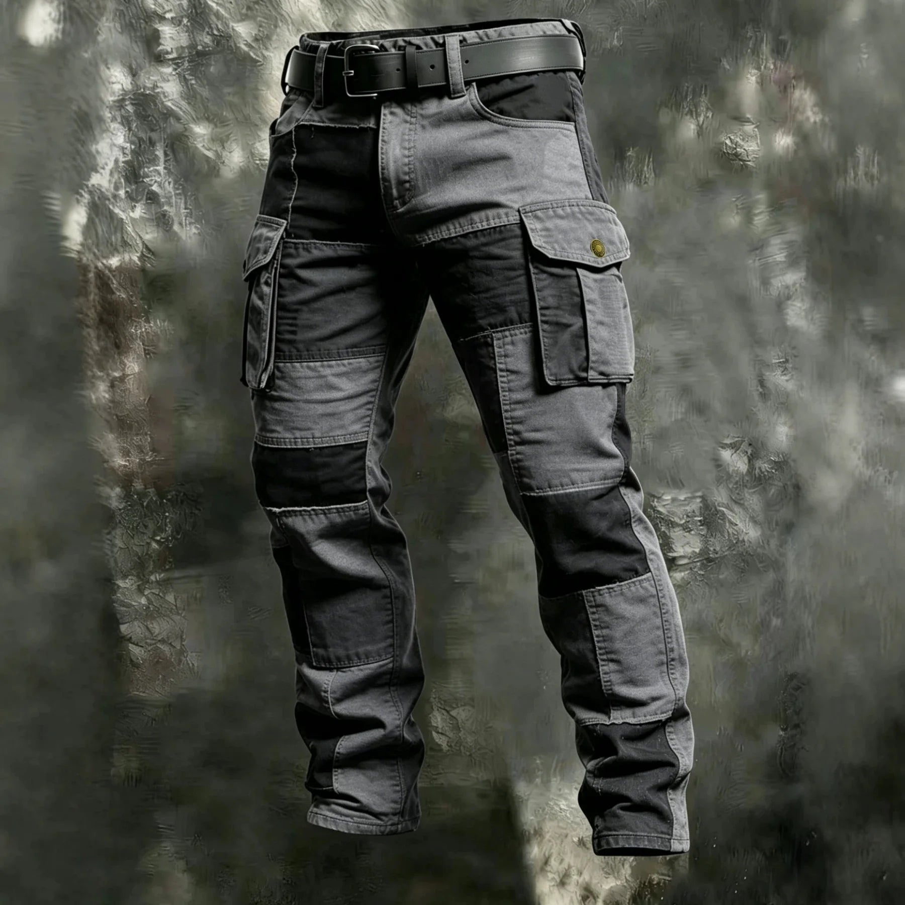 New Cotton Men Cargo Pants Khaki Casual Men Tactical Joggers Cargo Multi-Pocket Fashion Black Army Light gray Trousers Work Wear
