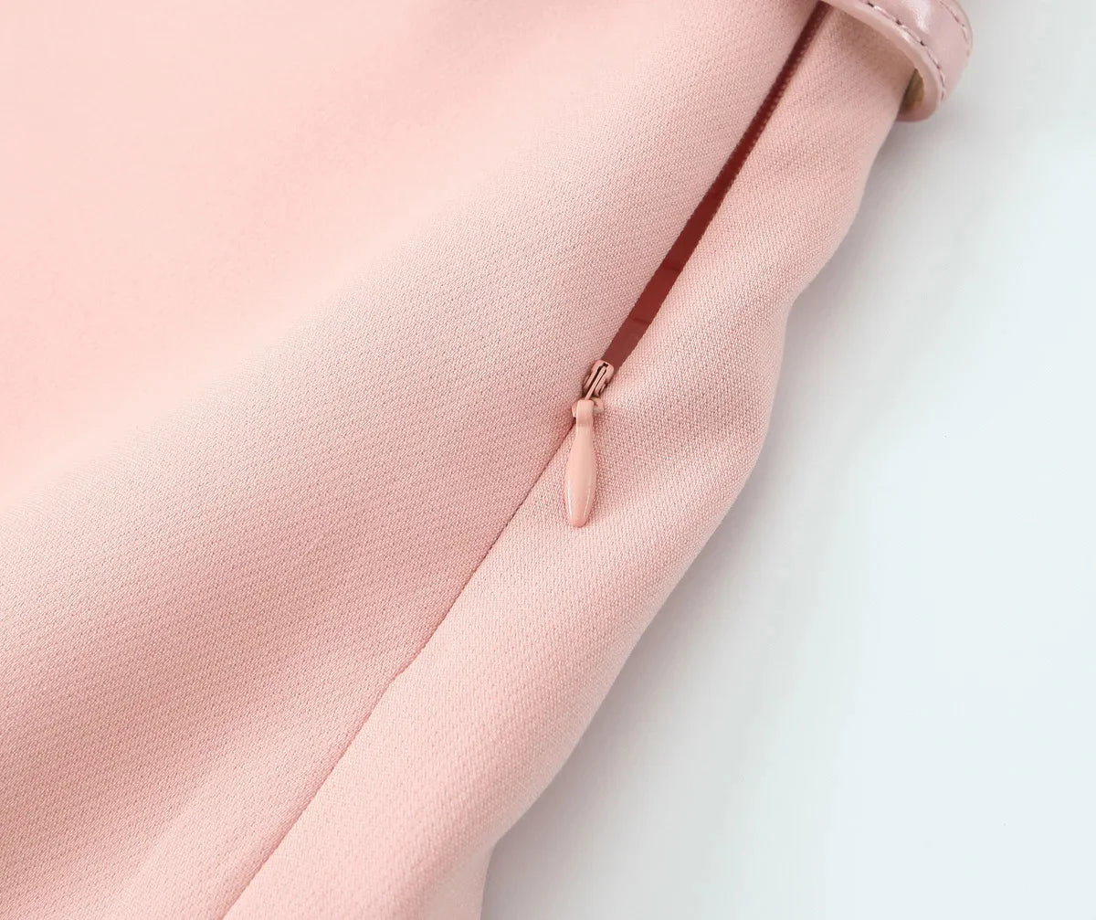 TRAFZA Vintage Chic Solid Women Suit V Neck Sleeveless Sashes Vest Blazer Straight Shorts New Fashion  Summer Office Sets