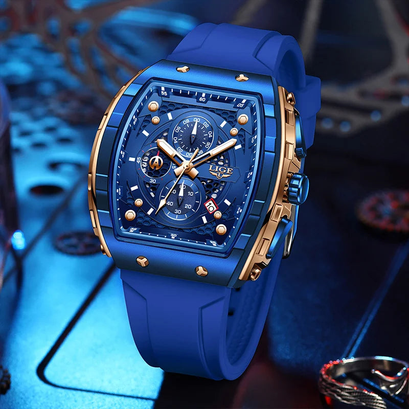 2026 LIGE Top Brand Luxury Watches Men Sport Waterproof Quartz Mens Watch Military Luminous Dive Wristwatch Male Reloj Homre