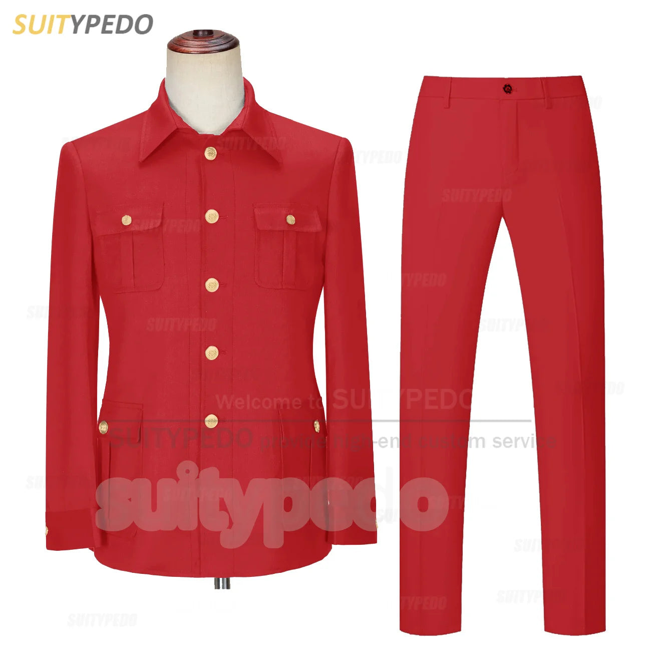 Smart Casual Suit Set For Men Wedding Banquet Grooms Elegant Outfits Formal Party Tailor-made Slim Fit Blazer Pants 2 Pieces
