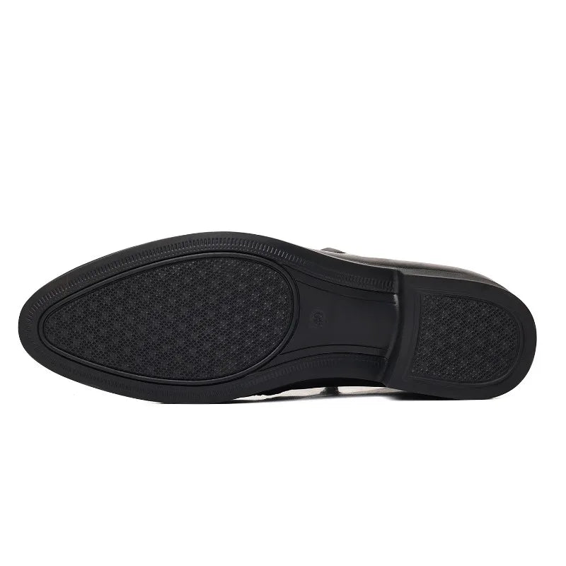 High Quality Mens Business Dress Leather Shoes Trend Casual Leather Shoes Hairdresser Fashion Casual Shoes Large Size 38 - 48