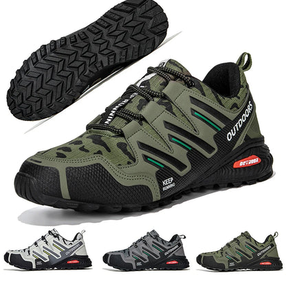 New Men Hiking Shoes Outdoor Waterproof Sports Shoes Comfortable Leather Hiking Training Boots Large Size Tactical Shoe Men