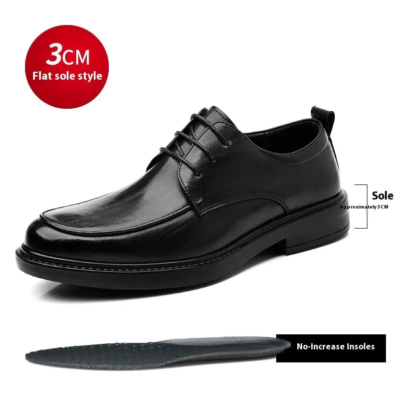 Herren Übergröße Aufzugsschuhe 3/6/8CM Höhenzunahme Formelle Büro Hochzeit Party Kleiderschuhe Erhöhte Schuhe Lässige Leder Oxfords