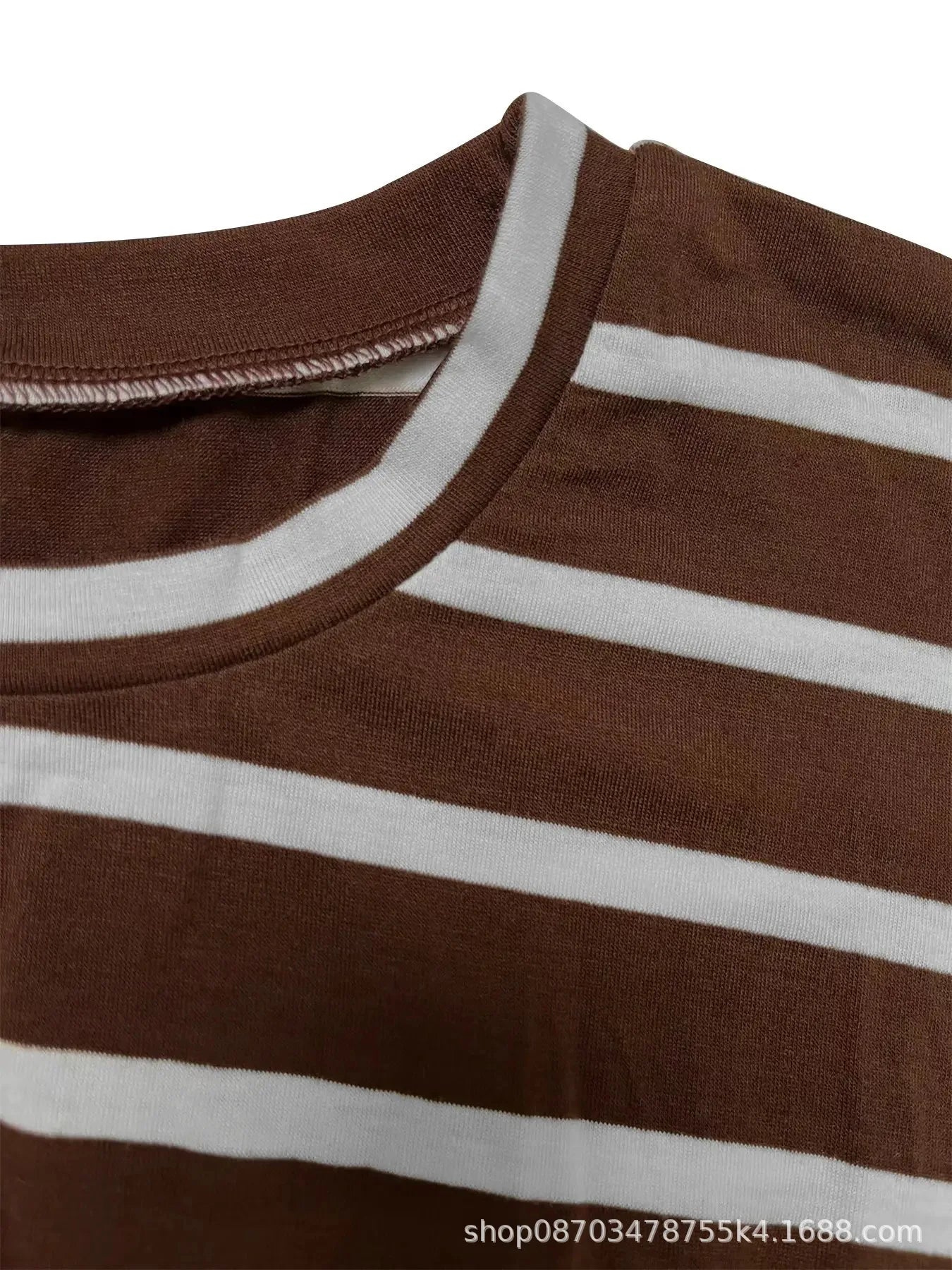 Elegant And Elegant Waist Lace Up Striped Round Neck Short Sleeve Long Dress Summer Party Bodycon Women's Dresses