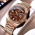 OLEVS 6736 Mens Watch High Quality Luxury Automatic Mechanical Wristwatch Waterproof Stainless Steel Watches Man