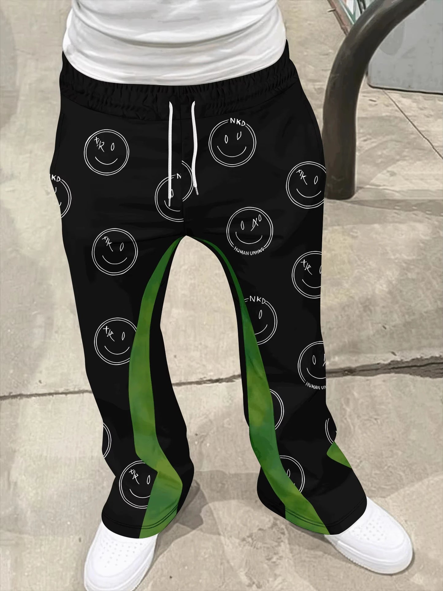 Y2k Flared Pants Men's Women's Kids Loose 3D Print Trousers Casual Sweatpants Mid Waist Sporty Streetwear Hip Hop Vintage Pants