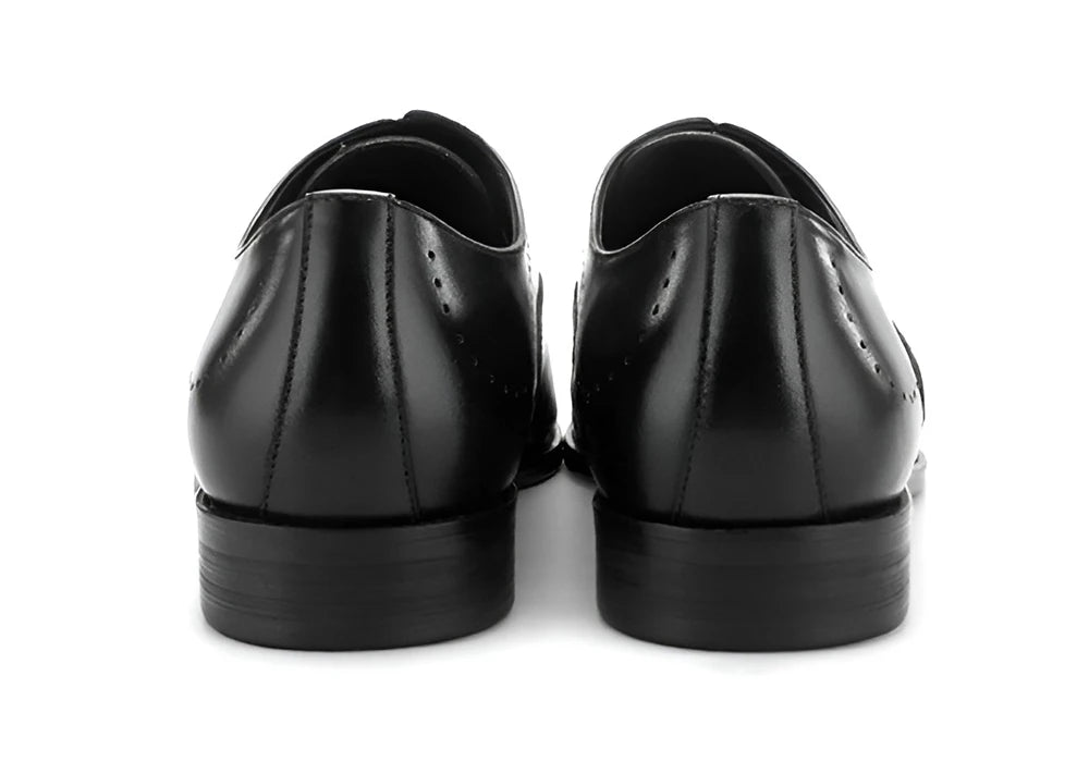 Vollnarbenleder Business Oxford Schuhe für Herren Formelle Derby-Schuhe Alltagskleidung