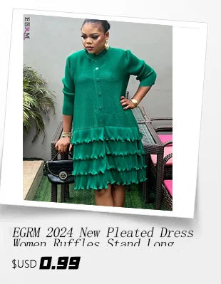 EGRM Autumn  New Miyake Pleated Dress High Elastic Fashion V-neck Bat Sleeve Tassel Slim Fit Women's Party Dresses 6G5809