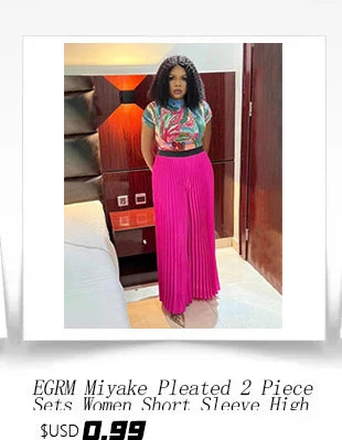 EGRM Autumn  New Miyake Pleated Dress High Elastic Fashion V-neck Bat Sleeve Tassel Slim Fit Women's Party Dresses 6G5809
