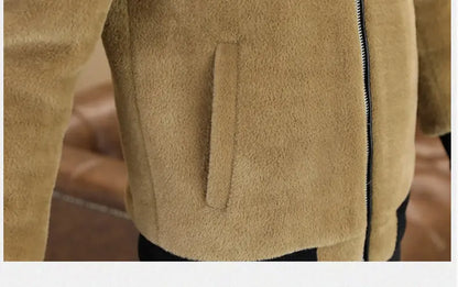 Winter Faux Fur Jacket for Men Thick Warm Fur Integrated Jacket High-quality Casual Business Windbreaker coats men clothing