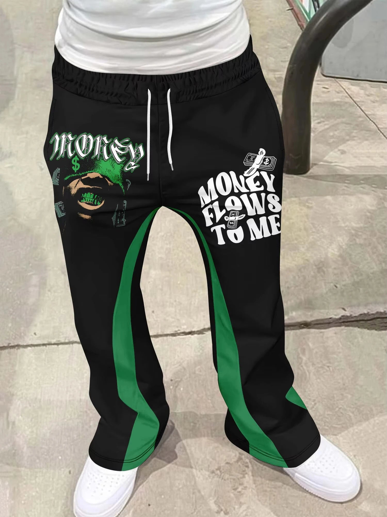 Y2k Flared Pants Men's Women's Kids Loose 3D Print Trousers Casual Sweatpants Mid Waist Sporty Streetwear Hip Hop Vintage Pants