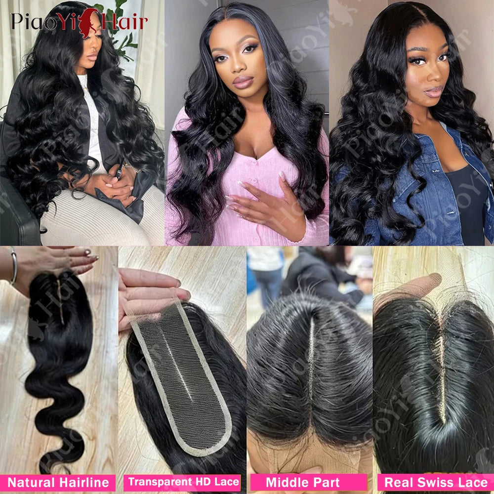 Body Wave 13x6 13X4 HD Lace Frontal Brazilian Human Hair Preplucked 4x4 5x5 Transparent Lace 2x6 Hd Lace Closure Human Hair