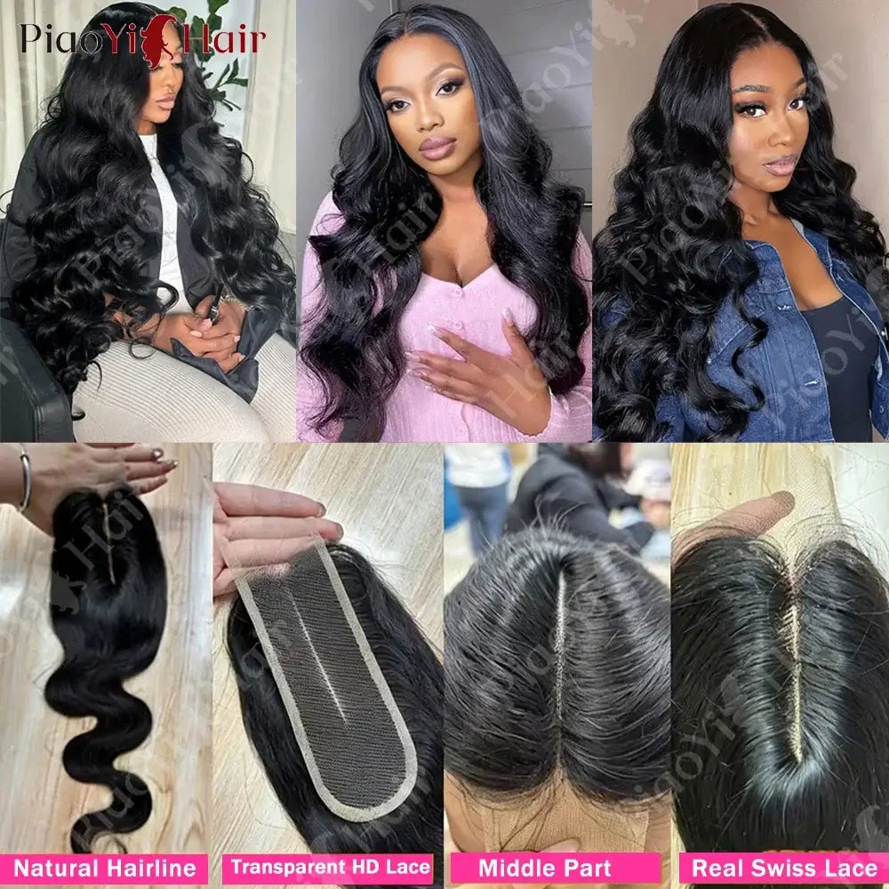 Body Wave 13x6 13X4 HD Lace Frontal Brazilian Human Hair Preplucked 4x4 5x5 Transparent Lace 2x6 Hd Lace Closure Human Hair