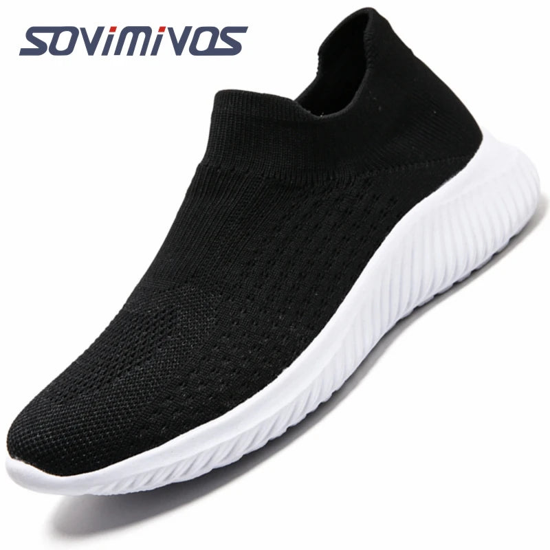 Outdoor Super Light Men Sneakers Fashion Breathable Running Sport Shoes Quality Slip-on Unisex Athletic Footwear  Hot Sale